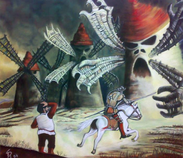 Don Quijote y los molinos